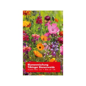 Blumenmischung Tübinger Bienenweide mit bunten Blüten für Bienen und Insekten.