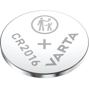 Varta CR2016 Knopfzelle, 2er-Pack. Batterie für Elektronikgeräte, lange Lagerfähigkeit.