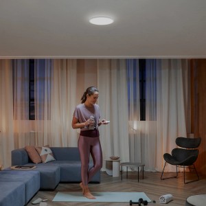 Philips Hue LED-Panel Tento White Ambiance S Weiß Ø 29,1 cm