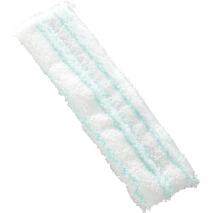 Leifheit Ersatzbezug Window & Frame Cleaner M, weiß mit hellblauen Streifen, für Reinigungsgeräte.