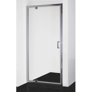 Sanotechnik Duschtür Easy Clean, 90x195 cm, mit Chrom-Rahmen und Griff.