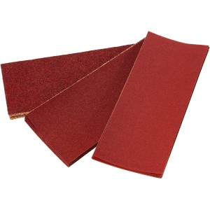 LUX Schleifstreifen-Set (50 Stk.) für Schwingschleifer, verschiedene Körnungen für Holz und Metall.