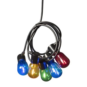 Konstsmide LED-Lichterkette Outdoor Biergarten 20 Birnen Bunt