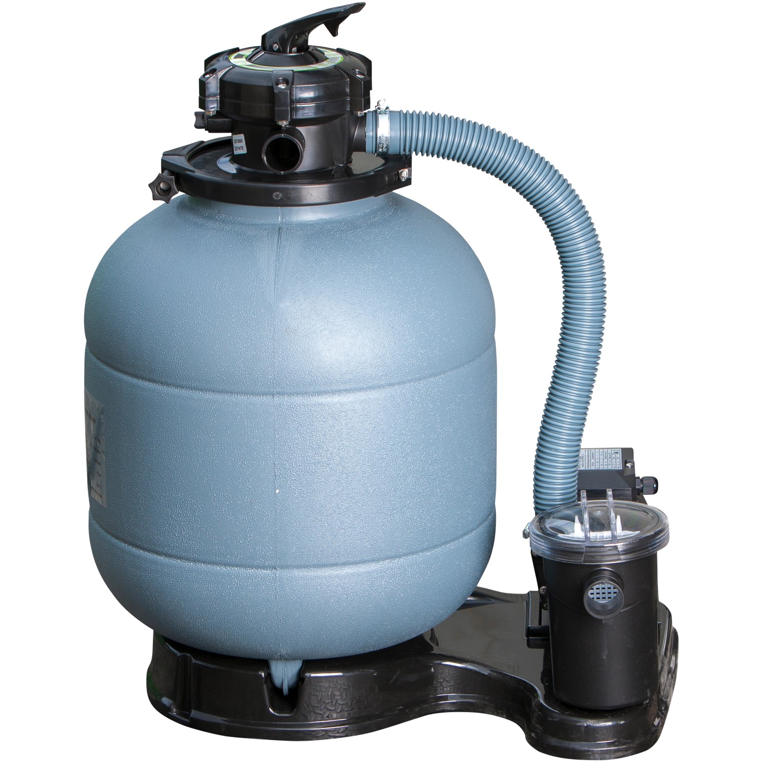 Sandfilteranlage für Gre Stahlwand-Pool Atlantis, passend für Pools bis Ø 460 cm.