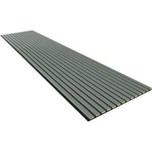 Kosche Akustikpaneel in Salbei, folierte Holzverkleidung für Wand und Decke.