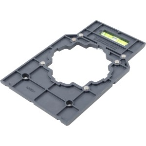 wolfcraft Markier- und Ausrichtschablone für Elektroinstallationsdosen und Einsätze.