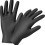 Schwarze Einmalhandschuhe, latexfrei, Größe S, 50 Stück. Ideal für Allergiker.