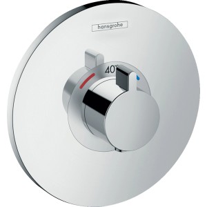 Hansgrohe Ecostat S Thermostat Unterputz in Chrom mit Temperaturregler.