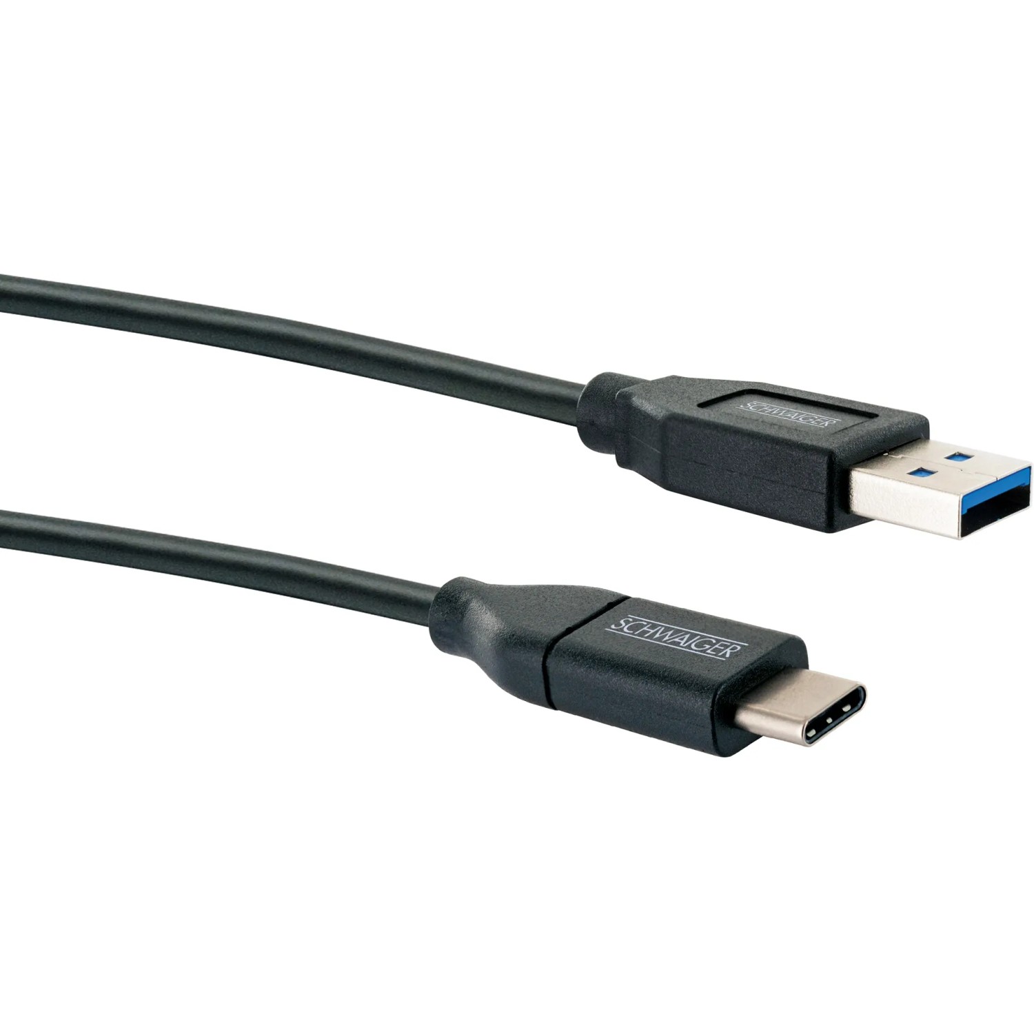 Schwaiger USB-Kabel: USB 3.0 A auf USB 3.1 Type C, zum Laden und Synchronisieren.