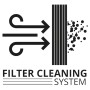 Symbol für das Filterreinigungssystem des Einhell Aschesaugers.