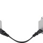 LED-Lichtleiste in Silber/Weiß mit Kabel und Schalter für Küchen und Arbeitsbereiche.
