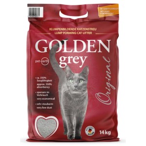 Katzenstreu Klumpstreu Golden Grey 14 kg