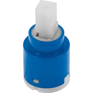 Keramikkartusche 25mm für Cabras Einhebelarmatur, blau/weiß, zur Mengen- und Temperaturregelung.