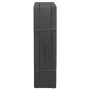 Beautissu Comfort Klappmatratze, 195x120x7cm, Anthrazit, zusammengeklappt und mit Tragegriffen fixiert.