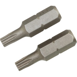 Zwei LUX Standard Bits Classic TX20 aus robustem Stahl für Schraubarbeiten.