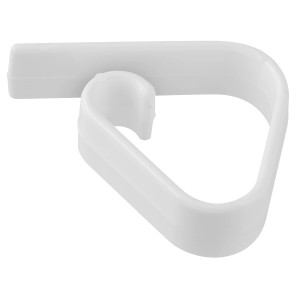 Fackelmann Tischtuchklammer, 5 cm, 4er-Set, weiß/transparent, für den Einsatz im Freien.