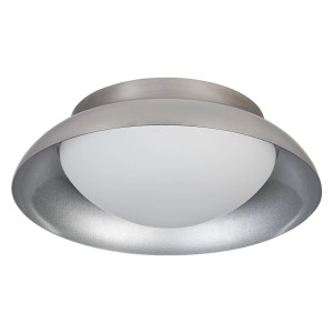 Ledvance LED-Deckenleuchte Orbis Milan in Nickel, runde Form. Ideal für Wohnräume.