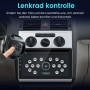 Junsun Autoradio im VW Touran. Lenkradsteuerung für Lautstärke & Titel. CarPlay, Android Auto, GPS Navigation.