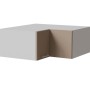 Feldmann-Wohnen Eckaufsatzschrank Brerra, weiß/graubeige matt. 2-türiger Küchenschrank mit Soft-Close-Funktion.