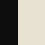Feldmann-Wohnen Eckaufsatzschrank Brerra W14/90/36 Schwarz / RAL 9001 creme Hochglanz 90 / 90 / 36cm_2