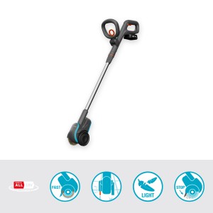 Gardena Akku-Fugenbürste EasyWeed 1800/18V mit Akku und Ladegerät für die Unkrautentfernung.