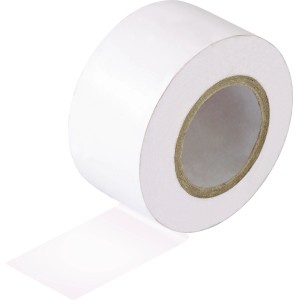 Weißes Isolierband, 25mm x 10m, für Elektroinstallationen und Isolierarbeiten.