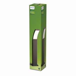 Philips Splay LED-Sockelleuchte in Anthrazit, 60cm, für den Außenbereich.