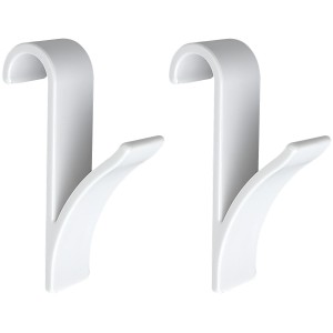 Wenko Haken für Handtuchheizkörper Weiß 2er-Set