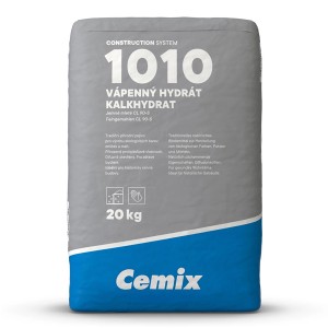 Cemix Kalkhydrat 1010 Bindemittel im 20 kg Sack für Trockenmörtel.