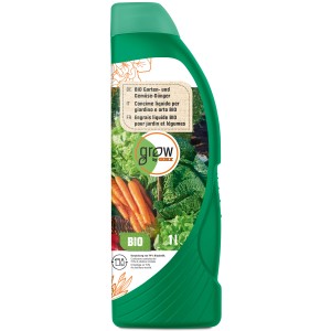 GROW by OBI BIO Garten- und Gemüse-Dünger, 1l Flasche.