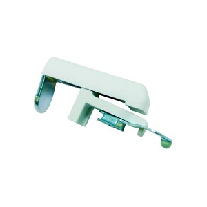 Gardinia Klemmträger 2er-Pack, weiß, für Jalousien mit 25mm Oberschiene zur Fensterflügelmontage.