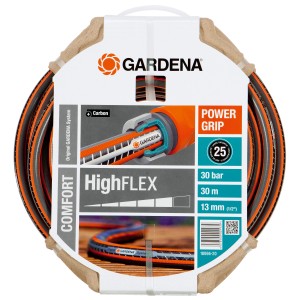 Gardena Comfort High Flex Gartenschlauch, Ø 13mm, 30m, mit Power Grip für flexible Gartenbewässerung.