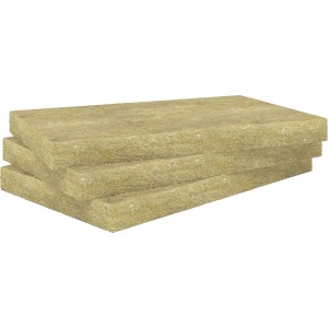Rockwool Sonorock Trennwandplatten, 40mm Steinwolle Dämmstoff, gestapelt.