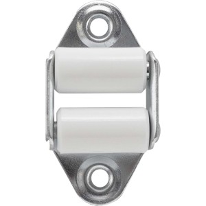 Schellenberg Rollladen-Gurtführung Standard Maxi, 45 mm, Weiß. Gurtbandführung mit zwei weißen Leitrollen.