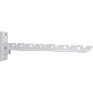 Weißer Siro Klapphaken Kleiderlüfter aus Metall, Länge 330mm, für 7 Kleiderbügel.