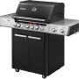 Enders Gasgrill Uniq Pro 3 IK Cruster, 120x147cm, schwarz-edelstahl mit Seitenkocher und Unterschrank.