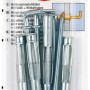 Fischer Hohlraumdübel HM 5x65 mit Winkelhaken, 4 Stück, für sichere Befestigungen in Hohlräumen.