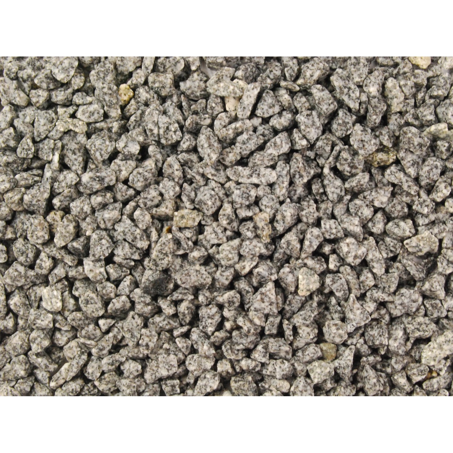 Granitsplitt Salz-Pfeffer, 8-12 mm, Zierkies für Garten und Landschaftsbau.