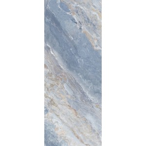 Schulte Duschrückwand DecoDesign Marmor-Himmelblau, 255x100 cm, mit Softtouch-Oberfläche.