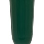 Dunkelgrüne Geli Grabvase, ca. 26 cm hoch, tulpenförmig mit Erdspieß für Grabgestecke.