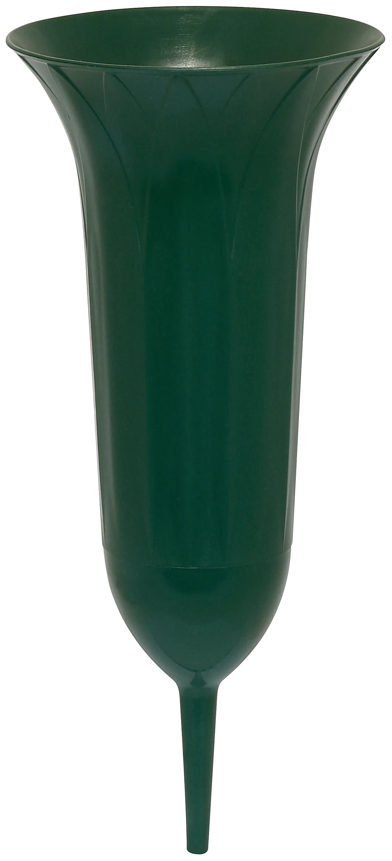 Geli Thermo Plastic Grabvase | 42 Cm Dunkelgrün | Aus Polypropylen | Wetterbeständig