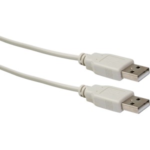 Schwaiger USB 2.0 Kabel, 1,5 m, hellgrau, für Computer & Multimedia Geräte.