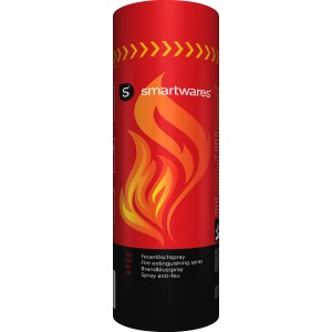 Smartwares Feuerlöschspray für Fest- und Fettbrand, roter ABF Feuerlöscher.