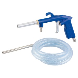 LUX Sandstrahlpistole D-SSP-180 mit Schlauch, Zubehör für Kompressoren zum Entrosten und Reinigen.