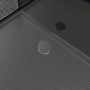 Detailaufnahme Duschwanne der Schulte ExpressPlus Komplettdusche Bali, mattschwarz.