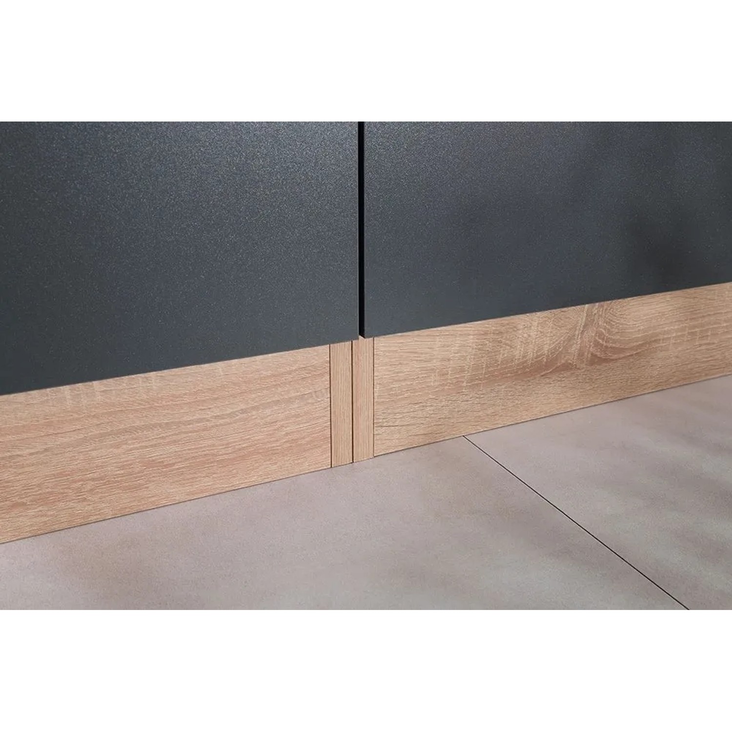 Respekta Küchenzeile Merle 280 cm Grau ohne E-Geräte_4