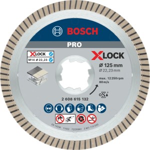 Bosch X-Lock Diamanttrennscheibe Best for Ceramic Extra Clean Turbo Ø 125 mm