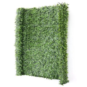 MCW Balkonsichtschutz Tanne, 300x100cm, hellgrüne Textil-Hecke für Balkon & Terrasse.