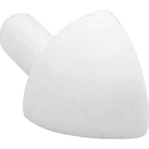 Ecke Viertelkreis-Abschlussprofil, PVC glänzend weiß, 8 mm, 4 Stück