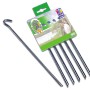Set aus 5 verzinkten Dreikant-Zeltpflöcken für Camping, ca. 23 cm lang.